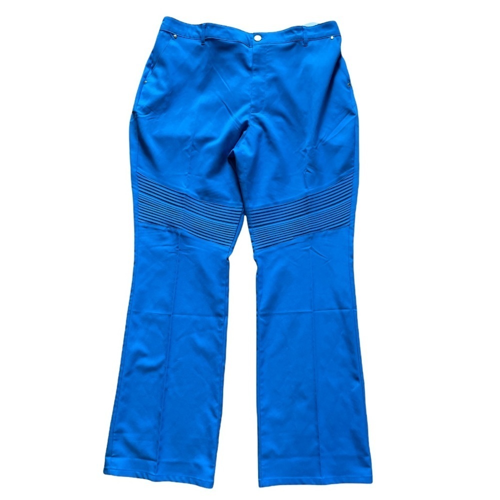 Rant Medical Scrubs Pants with Moto design. Turquoise. Size Small